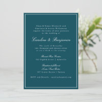 Site Web du Mariage Turquoise de script de bordure