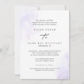 Invitation Site Web Lavande Aquarelle Moderne II (Devant)