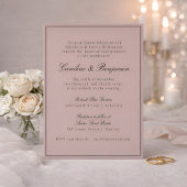 Invitation Site Web Mariage de Mauve - Script de bordure clas