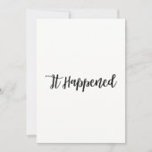 Invitation Site Web Simple Marié Réponse Réception (Devant)