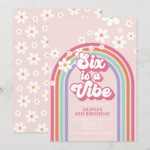 Invitation Six est une ambiance Arc-en-ciel 6e anniversaire