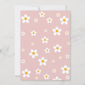 Invitation Six est une ambiance Rétro 6ème Fille rose groovy  (Dos)