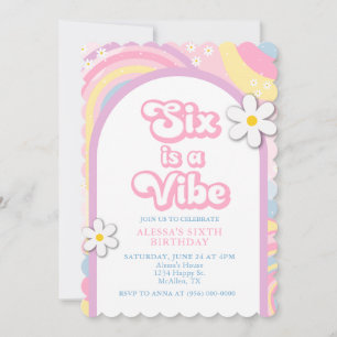 Invitation Six est une Vibe Super, Retro Girl Pastel Colors