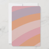 Invitation SIX est une Vibe super rétro pastels fille anniver (Dos)