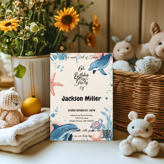 Invitation Six et Plein de Tricks 6e anniversaire Indigo & Co