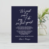 Invitation Six Feet Apart | Mariage Annulé Reporté (Debout devant)