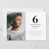 Invitation Six Photo de paysage (Devant)