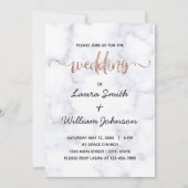 Invitation Six Photos Collage Rose   Gold Parties scintillant (Dos)