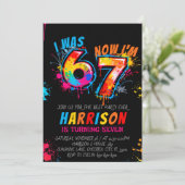 Invitation Six Sept Party Anniversaire (Debout devant)
