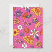 Invitation Six Seven Groovy Hippie Birthday Party (Dos)