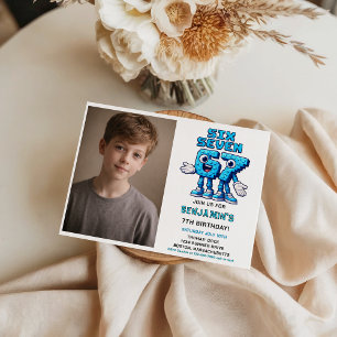 Invitation Six Seven Meme 7e Anniversaire   Drôle Tendance 