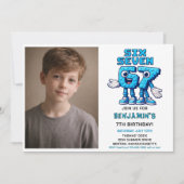 Invitation Six Seven Meme 7e Anniversaire | Drôle Tendance (Devant)