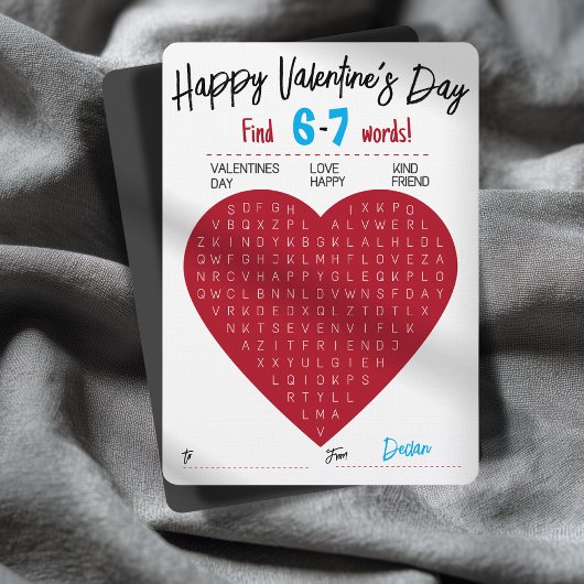 Invitation Six Seven Valentine Word Search Heart Exchange