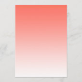 Invitation Sixty and Sassy Coral Ombre 60th Birthday (Dos)