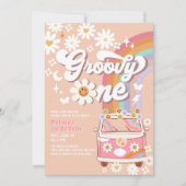 Invitation Sixty est une Vibe Rose Daisy Arc-en-ciel 60e anni (Devant)