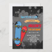 Invitation skateboard (Devant)