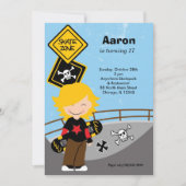 Invitation Skateboard Anniversaire (Devant)