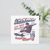 Invitation Skateboard Club Né pour patiner (Debout devant)