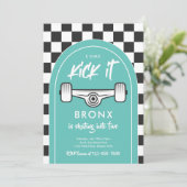 Invitation Skateboard Come Kick It Urban Sport Fête d'anniver (Debout devant)