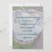 Invitation Skateboard Event Annonce ajouter photo et logo (Dos)
