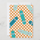 Invitation Skateboard Four Ever Rad 4e anniversaire (Dos)