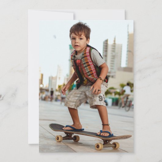 Invitation Skateboard Photo Grunge Skate Boy Anniversday Part (Dos)