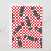 Invitation Skateboard Un Cool Dude 1er Anniversaire Invitatio (Dos)