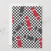 Invitation Skateboard Un Cool Dude 1er Anniversaire Invitatio (Dos)