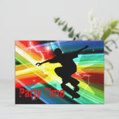 Invitation Skateboardeur à la Criss Cross Lightning Party (Debout devant)