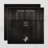 Invitation Skateboards; Noir Cool (Devant / Derrière)