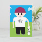 Invitation Skater Boy (Debout devant)