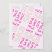 Invitation Skater Park Fun Girl Birthday Party (Dos)