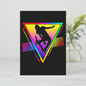 Invitation Skateur de skateboard rétro (Debout devant)