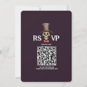 Invitation Skeleton Adulte Halloween Costume Cocktail Party (Dos)