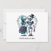 Invitation Skeleton Couple Mariage (Devant)