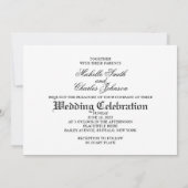 Invitation Skeleton Couple Mariage (Dos)