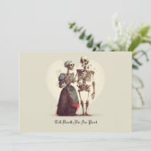 Invitation Skeleton Couple Mariage (Debout devant)