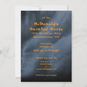 Invitation Skeleton de la fête d'Halloween et Tombstone antiq (Dos)