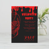 Invitation Skeleton effrayant Halloween 2025 (Debout devant)