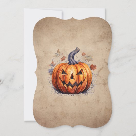 Invitation Skeleton Ghost Jack O’Lanterns (Dos)