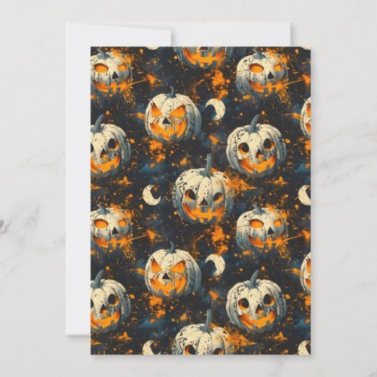 Invitation Skeleton Grim Reaper Halloween Bash Party (Dos)