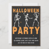 Invitation Skeleton Halloween (Devant)