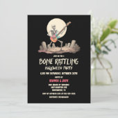 Invitation Skeleton Halloween (Debout devant)