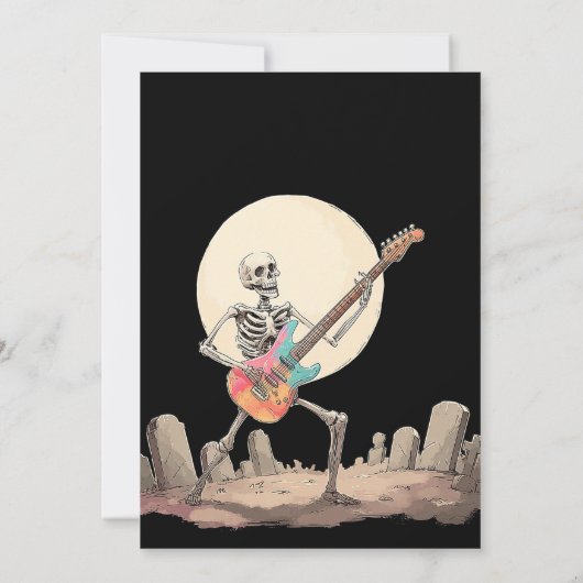 Invitation Skeleton Halloween (Dos)