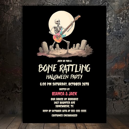 Invitation Skeleton Halloween
