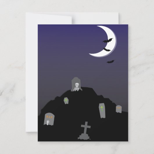 Invitation Skeleton Halloween (Dos)