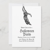 Invitation Skeleton Halloween Halloween fête d'anniversaire (Devant)