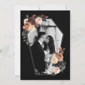 Invitation Skeleton Hand Ring Goth Mariage de automne Enregis (Dos)