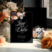 Invitation Skeleton Hand Ring Goth Mariage de automne Enregis
