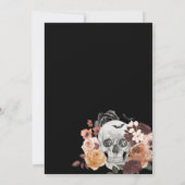 Invitation Skeleton Hand Ring Goth Mariage de automne Enregis (Dos)